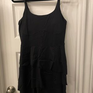 Halara black tiered dress size L